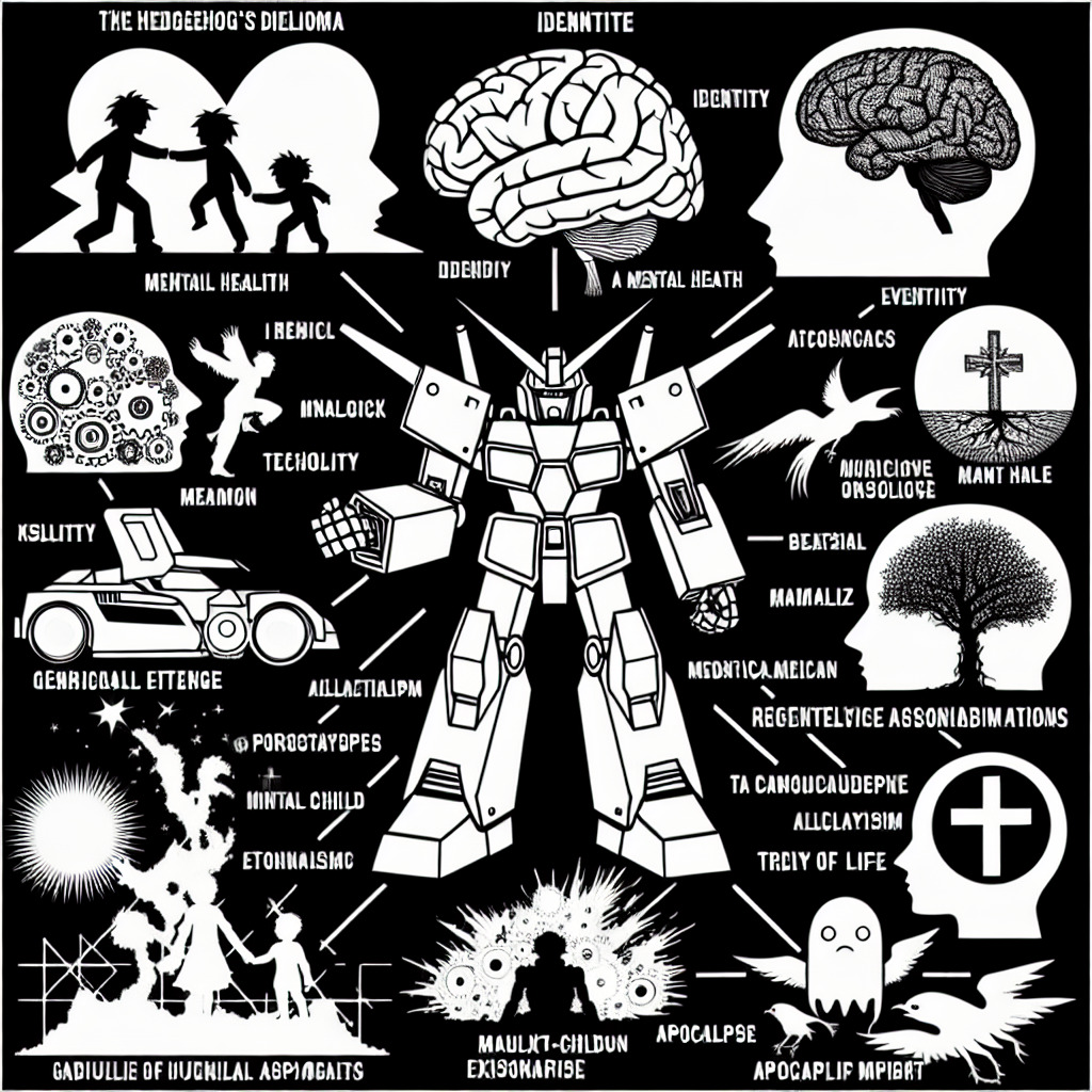 Illustration of Evangelion's major themes